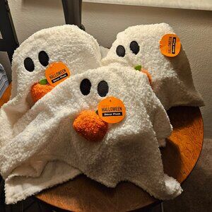 🆕️ HALLOWEEN DECOR ghost Plush Pumpkins Set Of Three